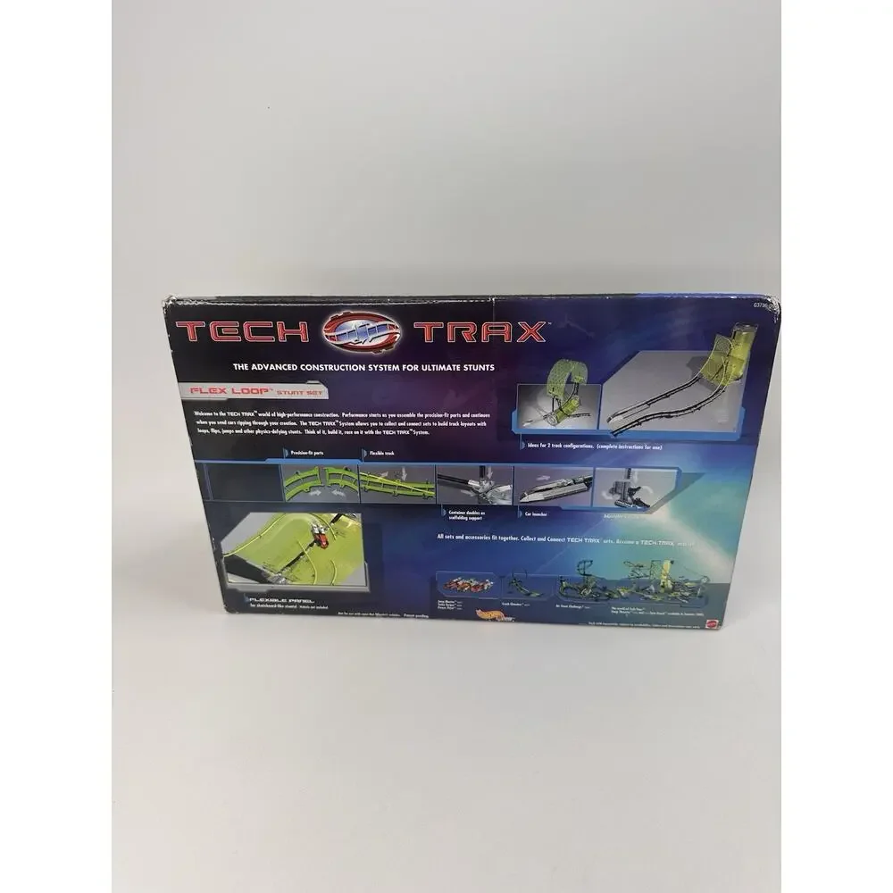 Hot Wheels Tech Trax System Power Swing Stunt Flex Loop Travel To Go Case